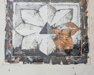 Jim Morphesis mixed media on paper.