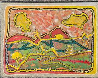 Clifford Kluge acrylic on board.