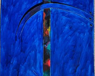 Tom Holland 29 x 22 acrylic on aluminum collage.