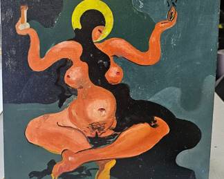 12" x 12" oil on masonite. 