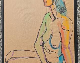 Joan Strauss Carl 40 x 30 gouache. There are several.