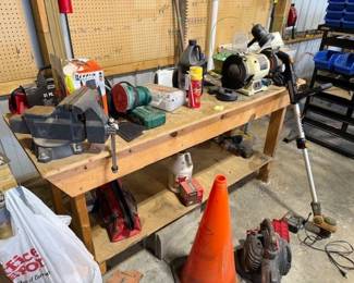 Vise. Grinder. Sander.