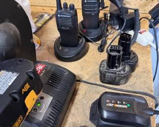 Motorola two-way radios. 