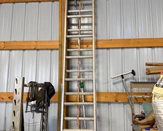 Ladders. Extension. Step. Fiberglass. Aluminum. 