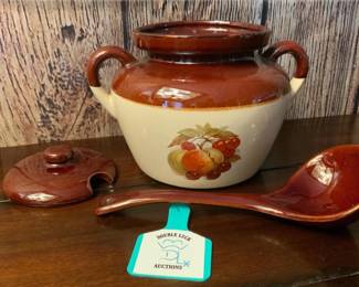 Vintage McCoy Pot, Lid and Ladle