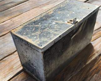 Vintage Metal Storage Box