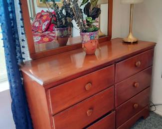 Vintage solid wood dresser