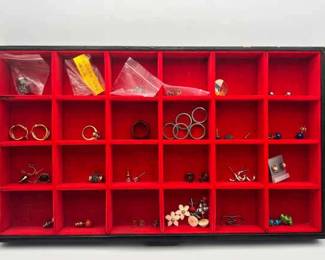 PPE419-Mystery Earrings, Rings and a Pin