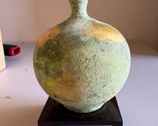 PPE136 Japanese Painted Bronze Vase