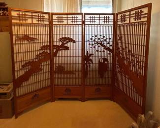 PPE298- Four Panel Room Divider 
