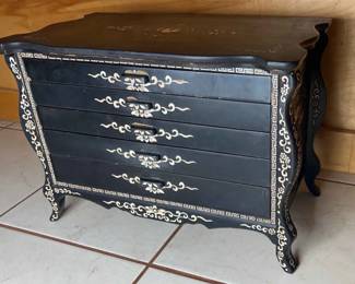 PPE422-Beautiful 5 Drawer Vintage Jewelry Box