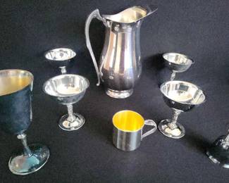 PPE030 - Vintage Silver-Plated Goblets And More