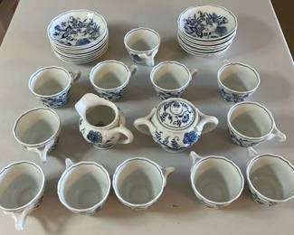 PPE131- Vintage Blue Danube Porcelain Tea Cups, Plates, And More. 