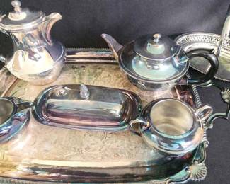 PPE034 - Sheffield Silver-Plated Tea Set