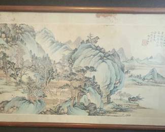 PPE113 - Vintage Asian Landscape Scene