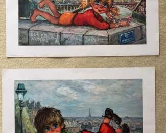 PPE289 Pair Of Poster By Michel Thomas