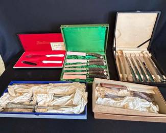 PPE326- Variety of Boxed Vintage Stainless Steel Utensils 