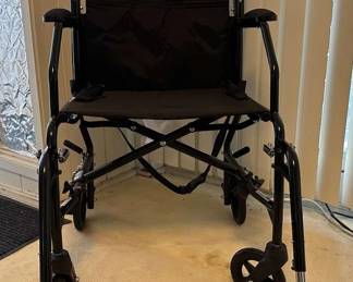 PPE011- MEDLINE Transport Wheelchair 19” MDS808200F3BK