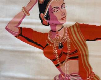 PPE156 Vintage 1969 Lions International Calendar Scroll& Colorful Smock from Expo