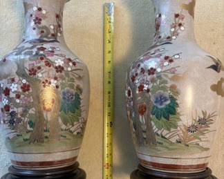 PPE045 Pair Of Lamps Cherry Blossom 