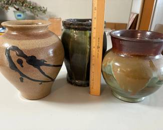 PPE268 Three Pottery Vases