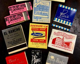 Cool vintage St. Joseph match books!! "Players", "Bart's"