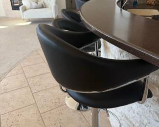 Faux Leather Adjustable Barstools