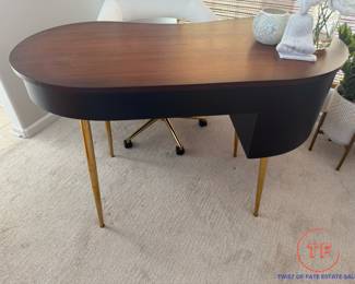 MCM Style Curved Office Desk