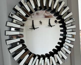 Sunburst Style Wall Mirror