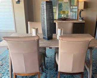 Rustic Savannah Valetta Dining Room Set