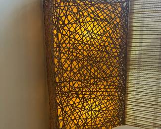 Wicker Rattan Style Floor Lamp