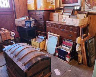 Excellent chest and fine framed art