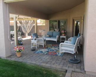 Patio Overview: Outdoor Wicker Furniture Group By Martha Stewart Living "Charlottetown" Collection.