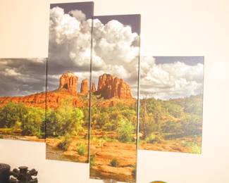 4-Panel Monument Valley Wall Hanging