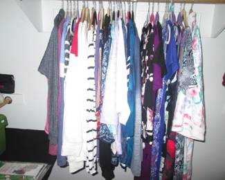 Ladies Clothing in Closet, Sizes: L-XL