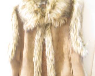 Fur Trim Vest By Tasha Polizzi Collection, Size XL