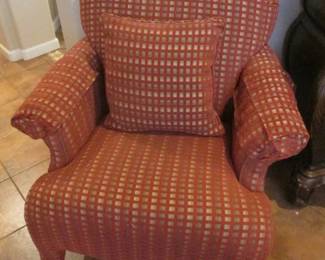 2-Matching Occasional Chairs, 2-Pillows & Arm Covers, 38" X 35"