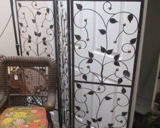 3-Panel Room Screen/Divider, 4' High