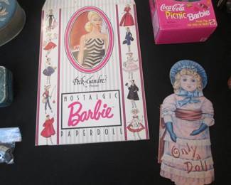 Barbie Paper Doll Book + Vintage "Only A Doll Book"