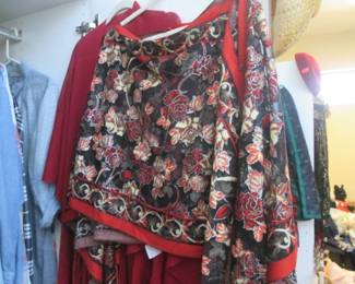 Fringed Floral Wrap