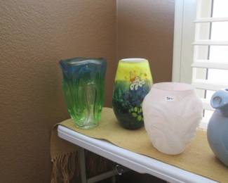 Impressionistic Fine Art Glass Vase By Shawn Messinger, (Millefiori, a Thousand Flowers)