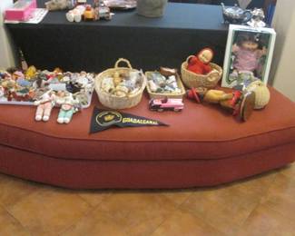 Matching Curved Ottoman on Wheels, 80" X 29" Deep