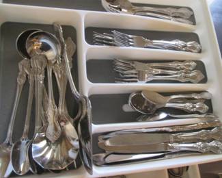 Several Sets of Stainless Flatware, Reed & Barton "Heritage Marlborough", 40 Pieces