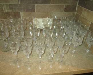 8-Sets of Crystal Stemware