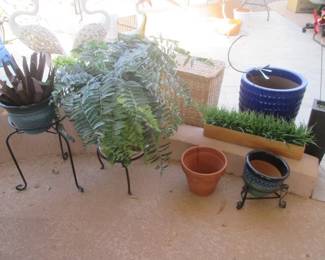 Plant Stands, Large Planting Pots & Foliage