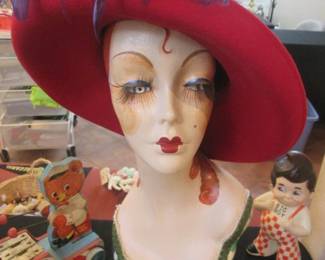 Vintage Millinery Costume-Style Mannequin, 19" High