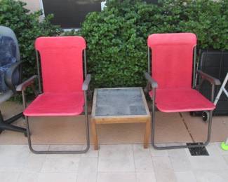 Pair of Red Chairs