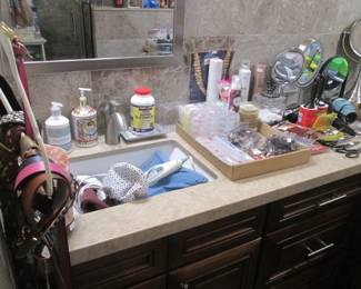 Bathroom Supplies: First Aid Items, Electric Toothbrush & Water Pic Flosser, Medical Supplies + Elevated Commode Toilet Seat