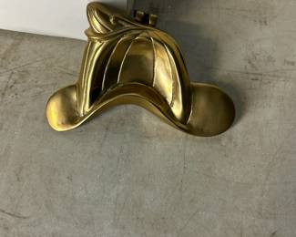 Brass Fireman hat decor