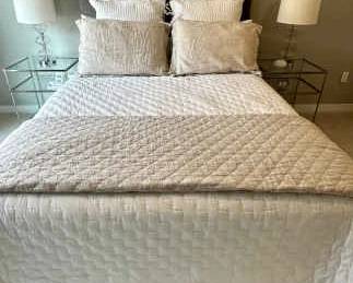 WEST ELM Tufted Queen Headboard Frame